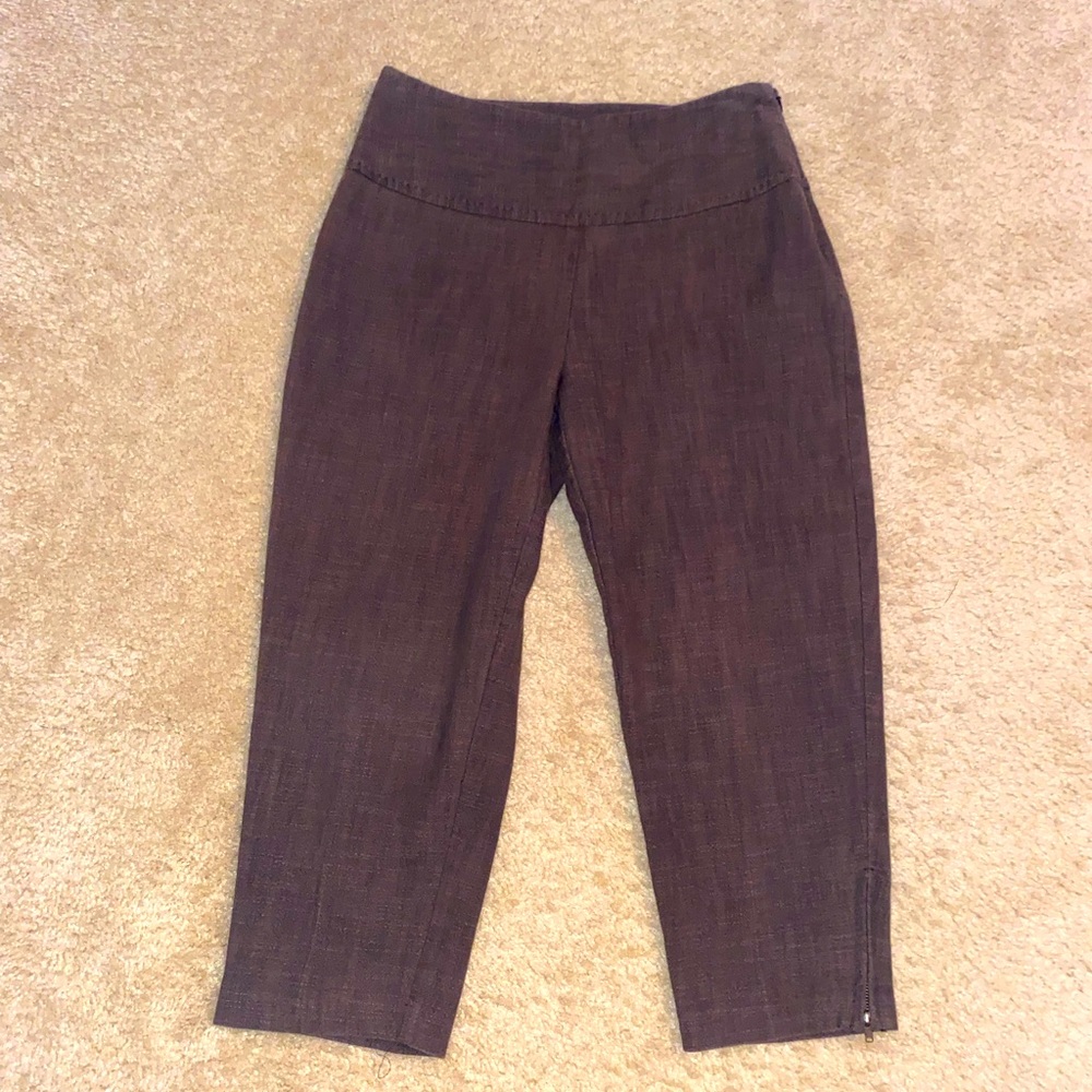 🍂Cato Tweed Zip Crops🍂